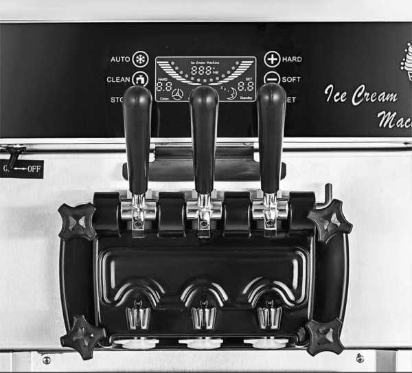 Álló lágyfagylalt csavart fagylaltgép 2+1 íz - Image 3