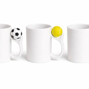 SZUBLIMÁLHATÓ KERÁMIA BÖGRE VÁLASZTHATÓ FOOTBALL, TENISZ ÉS KOSÁRLABDA FIGURÁVAL