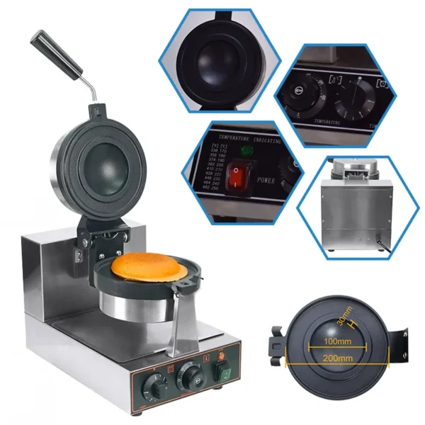 UFO gofri hamburger sütő - Image 4