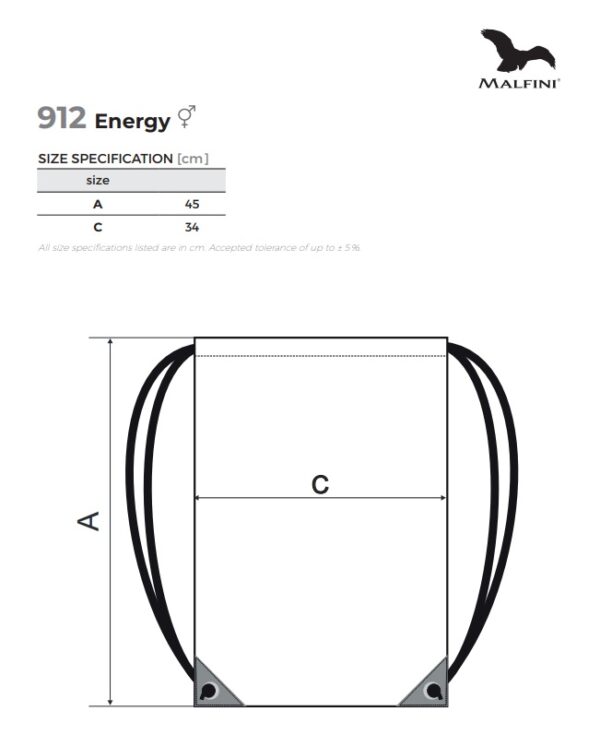 Malfini szublimálható unisex hátizsák - Image 4