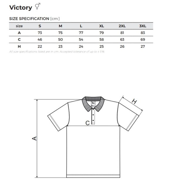 Szublimálható Malfini Victory galléros unisex póló - Image 4