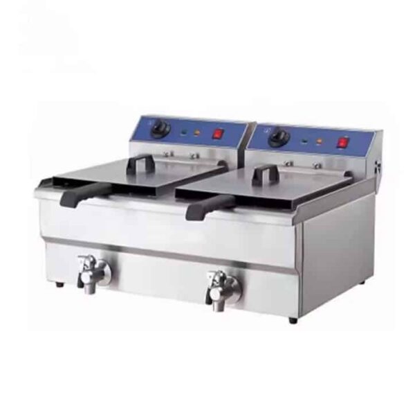 Dupla kosaras fritőz 6000W 2*13L