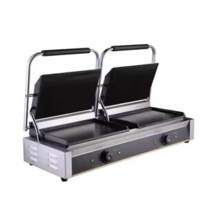 Dupla sima felületű kontaktgrill panini sütő