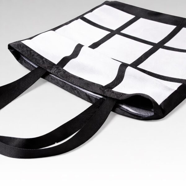 SZUBLIMÁLHATÓ FEKETE ABLAKOS TÁSKA - Image 2