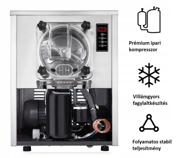 Professzionális gelato keményfagylaltgép 1400W - Image 2