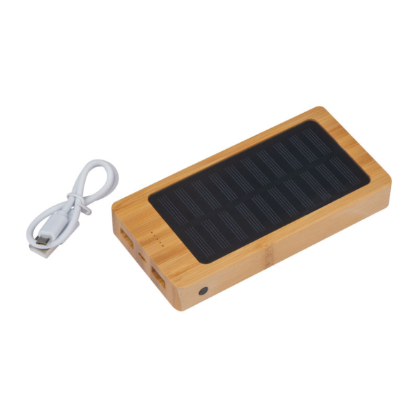 Bakersfield napelemes powerbank, 8000 mAh