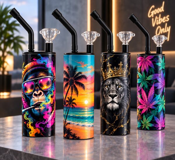 Szublimálható rozsdamentes acél bong – 20 oz - Image 2