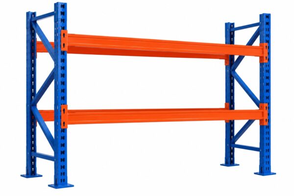 Nagy teherbírású raklapos állvány 2500 kg/szint – 2 gerendaszint